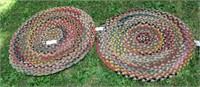 Lot: Cleaned Braided and Rag rugs