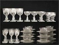 EXTENSIVE SET OF ENGLISH CRYSTAL INC. 12 WATER