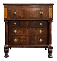 NY LATE FEDERAL CLASSICAL CHEST W/ INLAY