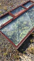 8 X 4 Double Glazed Window (Brown Frame)