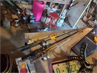 5 Rods and 3 Reels