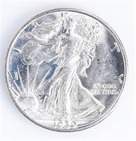 Coin 1939-D Walking Liberty Half Dollar In GEM BU
