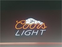 Illuminated Coors Light Sign