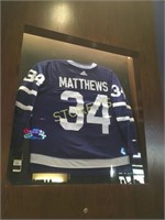 Framed Matthews Hockey Jersey - 48 x 76