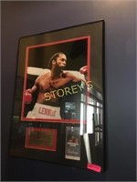 Framed Lennox Lewis Boxing Picture