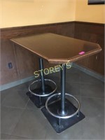 28 x 48 Dbl Pedestal Bar Table w/ Heavy