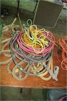 Rope. El wire, belts