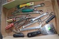 Wrenches, scrapers, screwdrivers