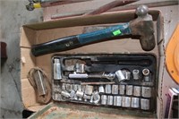 Hammer, socket set, allen wrenches