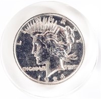 Coin 1924-P Silver Peace Dollar - Paperweight