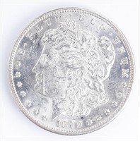 Coin 1879-S Morgan Silver Dollar In GEM BU