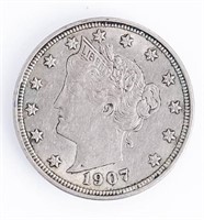 Coin 1907 Liberty Head Nickel In Choice