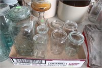 Perfect Seal jar, sm milk bottles, jars