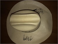 Straw Western Hat *Double Signed by ?