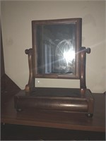 Early Shaving Mirror with Drawer