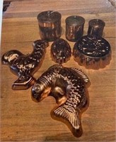 Antique Copper Canisters & Molds
