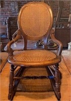 Antique Cane Bottom & Back Chair