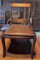 Wooden Chair W/ Padded Seat