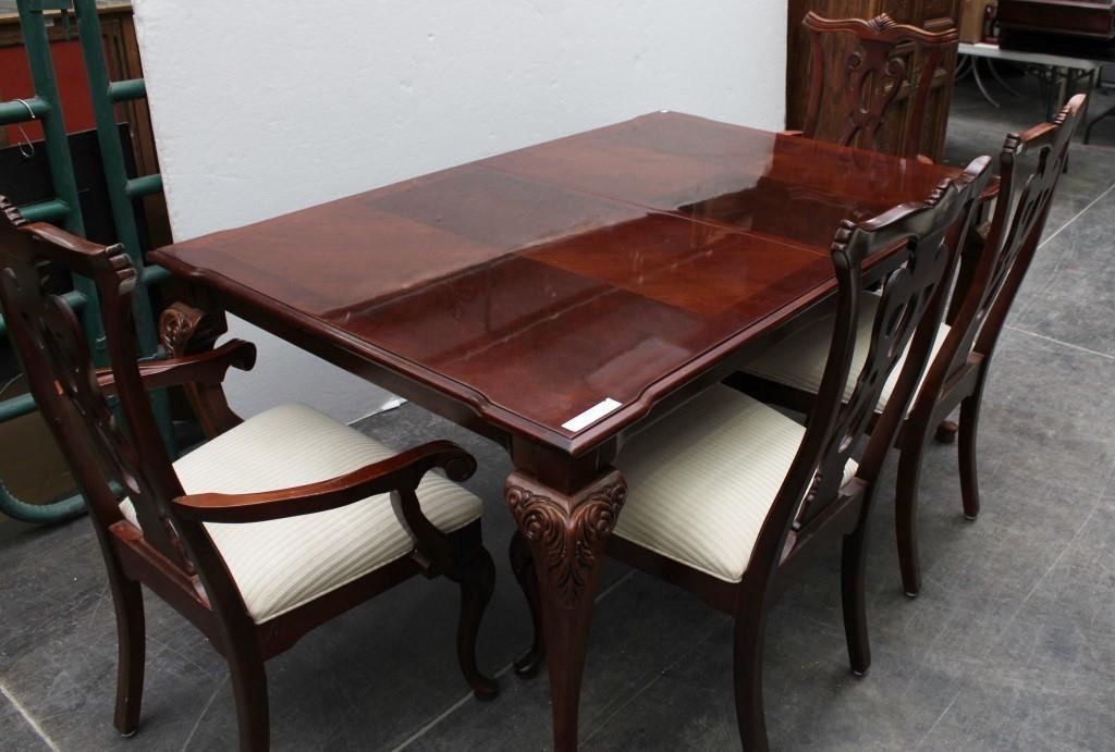 Thomasville Cherry Queen Anne Dining, Thomasville Queen Anne Dining Room Table