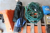 Garden Hose, Ext. Cord, Lawn Chairs, Folding Table