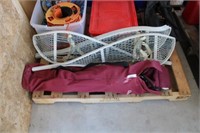 2 Sets Of Metal Snow Shoes & Deluxe Folding Chair