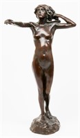 Valerie Harrisse Walter Female Nude Bronze