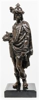 19th C. French Bronze Sculpture of Crusader