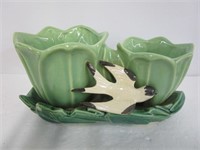 McCoy Vintage Double Planter with Bird