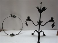 Iron / Metal Vintage Look Candle Holders