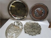Silver Plated Trivets & Serving Trays