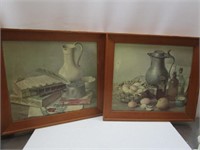 Art Pieces in Beautiful Frames - one has a stain