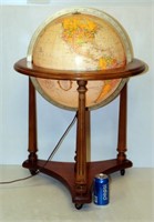Vintage Floor Lighted Replogle Globe