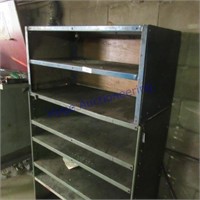 Metal shelving unit, 37 x 18 x 62" tall