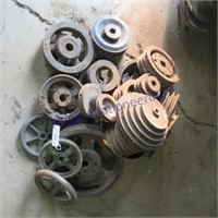 Pile of pulleys