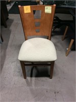 NEW JSI wooden chair cherry cream cloth