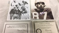 Pair of Autographed Ron Kramer 8x10 Pictures - U