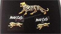 Large Rhinestone Pin and 2 Wildcats Pins