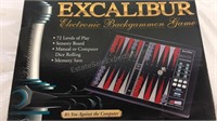 Excalibur Electronic Backgammon Game - NIB