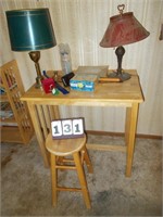 Table, Stool, Lamps, Misc.