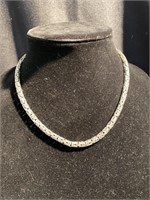 Heavy silver necklace marked 925