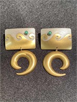 Pair of earrings marked 925 silver