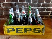Vintage Pepsi Crate W/ Bottles