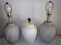 Three Table Lamps