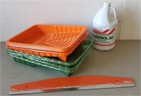 Paint Roller Trays, Scraper & Klenol 30 Cleaner