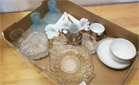 Box Lot Of Misc Vintage Collectible Glasswares