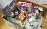 Box Full Of Misc Puzzles & Toys