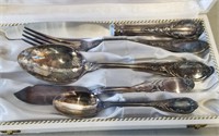 Revue 90 Silver Plated Flatware Serving Set In Box