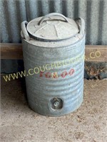 Galvanized igloo water cooler