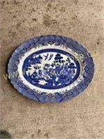 Royal wessex blue willow platter
