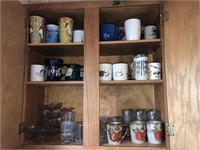 Shelves of Misc Glassware